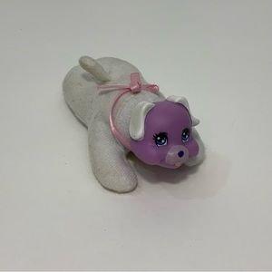 Puppy Surprise Baby Plush Mini Dog Just Play Replacement Purple White Runt 3.5”
